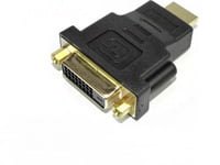 DVI-D (24+1) Socket to HDMI Plug, Bi-direction Adapter