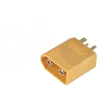 XT60, DC Supply Plug, Male, 2 PIN, 30A, 500V