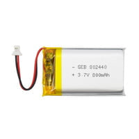 Rechargeable Lithium Battery 3.7V, 800mAh