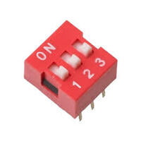 DIP SWITCH 3P TOP ACTUATED