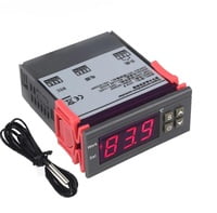 Digital Temperature Controller Thermostat, AC 90V-250V, 10A, Two Relay Output