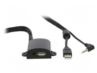 USB/AUX adapter, Input: Jack 3.5mm 4pin Plug, USB A Plug, Output: USB A Socket, Jack 3.5mm Socket