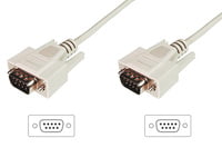 9pin D-Sub Cable, 9pin Male Plug Both Sides, 3M