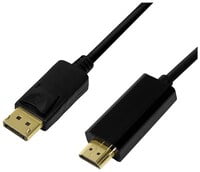 DisplayPort Cable 1.2, DisplayPort Plug, HDMI Plug, 5m