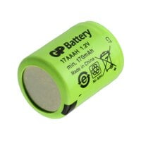 Rechargeable Battery, 1.2V, 170mAh, size: 1/3AAA,1/3R03, Brand: GP