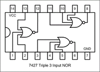 IC 7427 (Triple 3-Input NOR Gate)