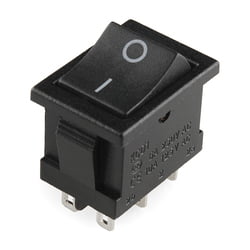 Switch Button 250VAC, 15A (Black)