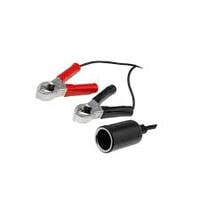 Car Lighter Socket Adapter with Battery Clamps, 5A