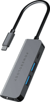 USB-C Hub 4 in 1 USB-C Hub 4 in 1 with HDMI USB 3.0 Powerology- Gray