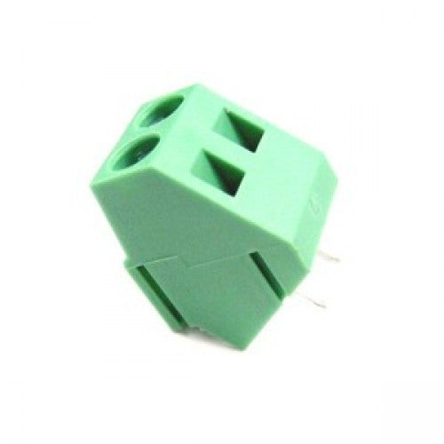 SCREW TERMINAL BLOCK 2P 45 DEGREE