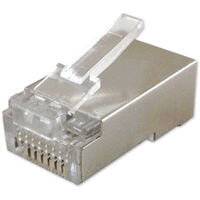 RJ45 Plug, 8pin, Shielded, IDC, Crimped