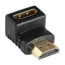 HDMI Adapter, HDMI 1.4, HDMI Socket, HDMI Plug, Angled 90