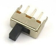 SLIDE SWITCH 1P2T THROUGH HOLE 0.5A 50VDC