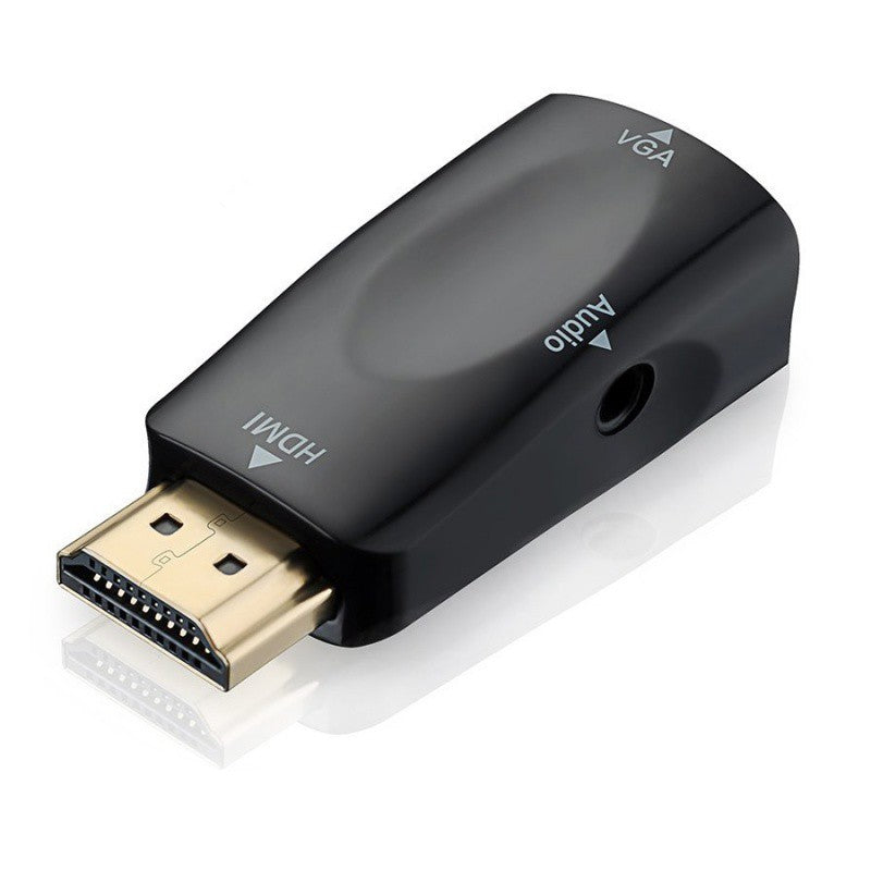 HDMI Adapter, HDMI 1.4, Full HD, 15pin HD socket, Jack 3.5mm Socket